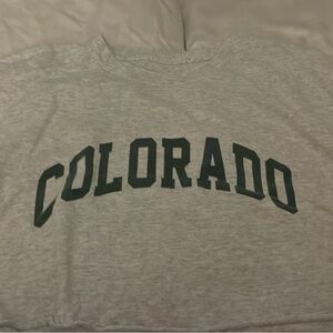 Gray T-Shirt with Colorado Print